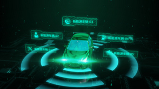 新能源汽车AE模板视频素材