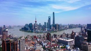 4K航拍上海全景空镜视频素材