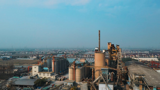 上海金山水泥厂工业遗址视频素材