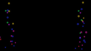 彩虹多彩星星慢舞在黑屏上复制空间中框mov格式视频下载_正版视频编号3812824-摄图网