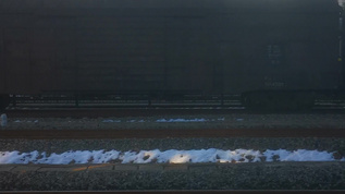 旅途火车窗外的风景视频素材