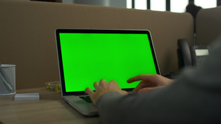 绿幕笔记本视频素材