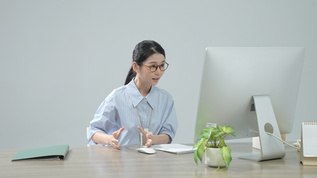 女白领视频会议mp4格式视频下载_正版视频编号4838448-摄图网