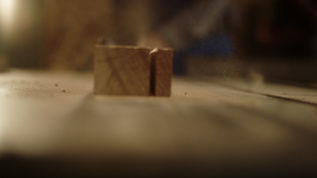 木板切锯机视频素材