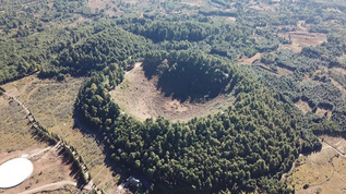 腾冲火山航拍视频素材