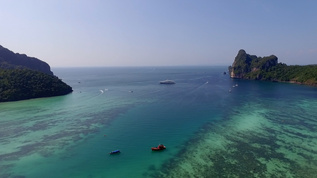 海岛出海口视频素材