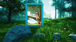 自然写实森林风艺术插画展示视频模板视频素材
