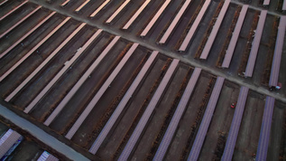 光伏能源太阳能板航拍视频素材