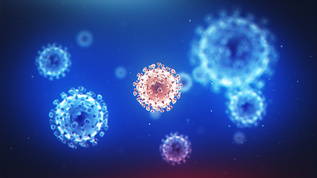 新型冠状病毒背景视频素材
