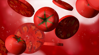西红柿背景素材视频素材