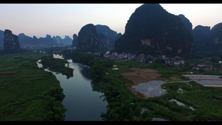 桂林山水航拍视频素材