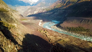 雅鲁藏布大峡谷航拍视频素材