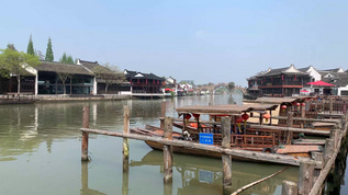 上海著名旅游景区朱家角4K延时视频合集视频素材