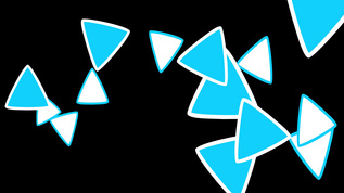 旋转三角三角动画背景视频素材