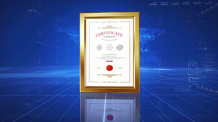 企业公司证书奖状AE视频模板视频素材