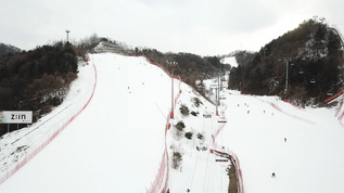 韩国江原道滑雪场滑雪运动视频素材