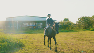 女性骑马视频素材