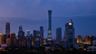 北京城市CBD建筑8K延时视频素材