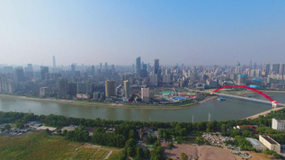 武汉汉江南岸嘴城市风光高清4K视频视频素材