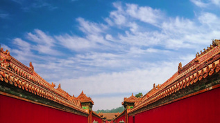 北京地标古建筑旅游景点合成背景视频素材