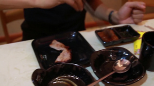 韩国烤肉料理视频素材