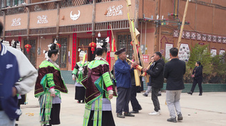 苗族苗寨少数民族活动舞蹈民俗视频素材