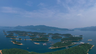 江西国家重点风景名胜区柘林水库千岛湖视频素材