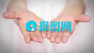 视频片头手托logo标志展示企业品牌片头片尾ae模板视频素材