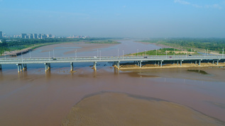 黄河大桥4K航拍视频素材