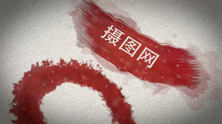 血迹落在衣服上展示 ae模板cc2014视频素材