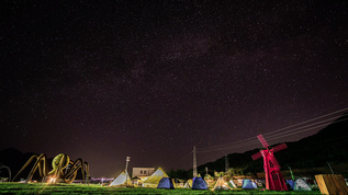 露营下星空视频素材