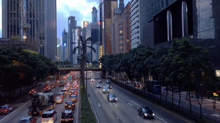 香港繁忙交通延时视频素材