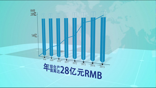 简洁企业销售柱状图AECC2017视频素材