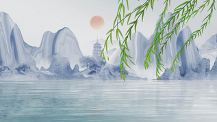 绝美桂林山水绿色美景背景视频视频素材