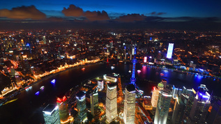 4K上海夜景延时视频素材