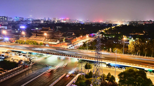 北京雍和宫之夜景延时摄影视频素材