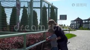妈妈和小儿子在动物园mp4格式视频下载_正版视频编号3391617-摄图网