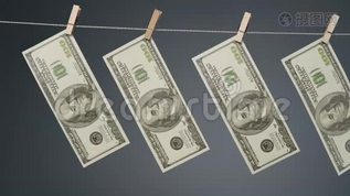 把钱挂在晾衣绳上mov格式视频下载_正版视频编号1228921-摄图网