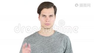 年轻人把手指指向照相机mov格式视频下载_正版视频编号630740-摄图网
