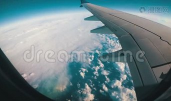从飞机窗看云景视频下载-实拍视频-正版视频1466071-摄图网