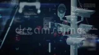带有文字和程序代码的监控摄像头mov格式视频下载_正版视频编号1246150-摄图网