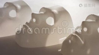 社交媒体隐喻，白色面具mov格式视频下载_正版视频编号1547024-摄图网