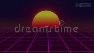闪亮的复古80年代风格懒虫你赢得文字飞来飞去的格子太阳明星老电视屏幕动画背景-新的独特mov格式视频下载_正版视频编号3126136-摄图网