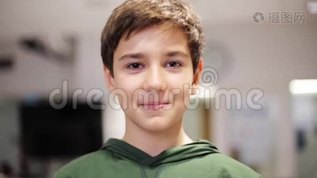 快乐微笑的青春期男孩在学校mov格式视频下载_正版视频编号1028022-摄图网