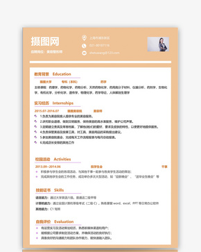 美容整形师个人简历模板word文档