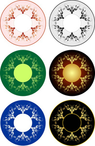 6 圆装饰图案