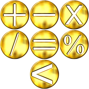 3D金数学符号