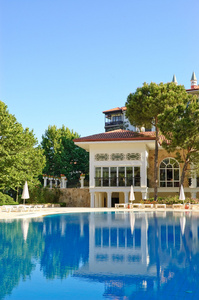 游泳池在酒店 安塔利亚 土耳其