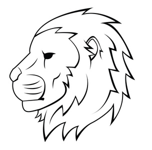 狮子的脑袋纹身图