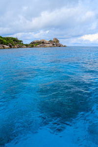 海洋岛海滩清水湾海岸景观蓝色天空放松